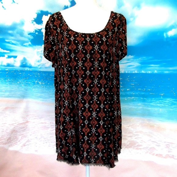 Torrid Babydoll Top Eyelash Fringe Bottom Size 0 - Picture 2 of 8